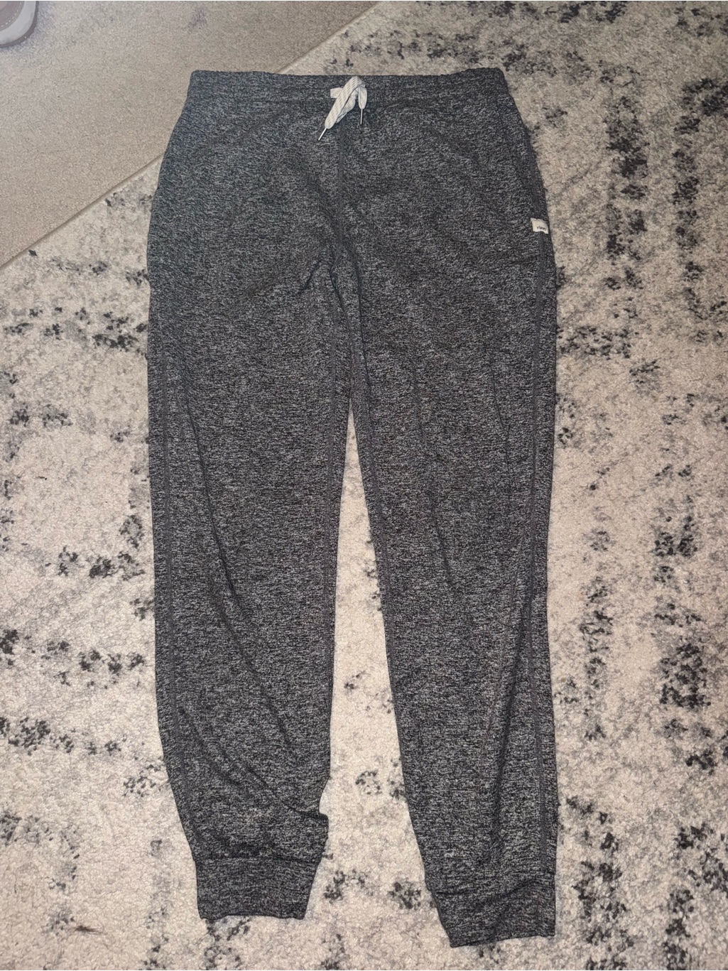 Vuori Charcoal Heather Joggers With Drawstring